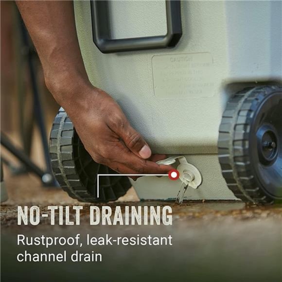 Coleman 316 Series Insulated Portable Cooler with Heavy Duty Wheels, Leak-Proof - Picture 6 of 6